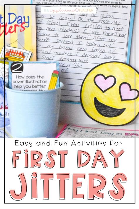 first day jitters emoji writing activity for back to school