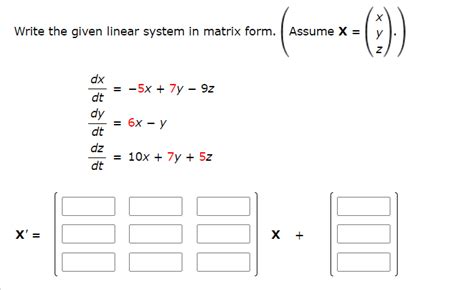 Image result for Linear System Matrix