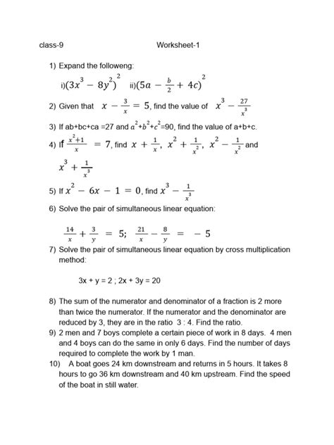 Class 9 Maths Worksheet.pdf 的图像结果