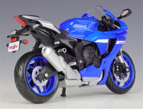Maisto 2021 Yamaha YZF R1 Bike model 1/12 Blue New Model- collectible ...