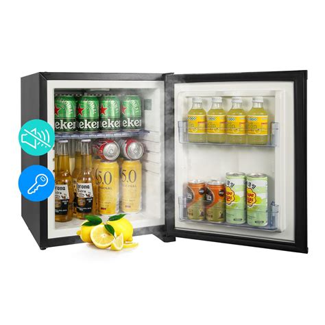 Mini Fridge for Bedroom, 1.07 cu.ft 110V Quiet Fridge with Lock, Small ...