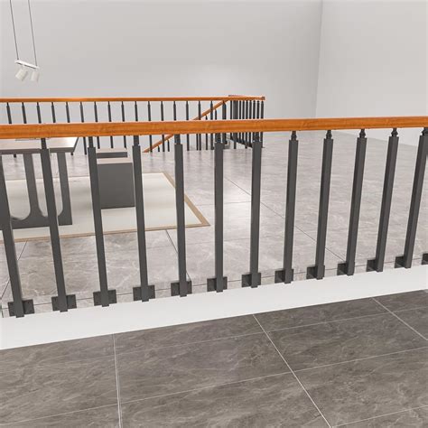 MMMELISEN Side Mount Stair Railing Indoor, Black Metal India | Ubuy