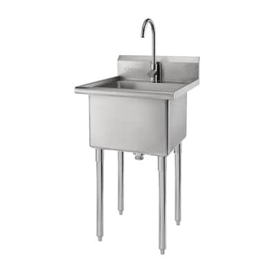 Stainless Steel Utility Sink for Commercial Style Tasks | Lowe's