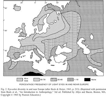Image result for Eye Color Map Europe