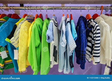 Children`s Clothing on Hangers Stock Photo - Image of dresses, dress ...