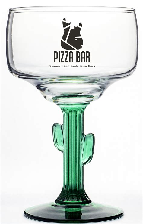 3619JS | 12 Ounce Cactus Stem Margarita Glass | Universal Printing