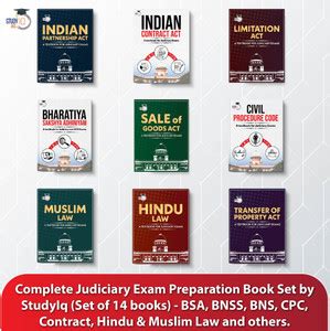 Set Of 14: Judiciary Exam Preparation Book - BSA, BNSS, BNS, CPC ...