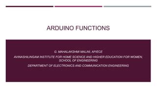 Arduino Library Function 的图像结果
