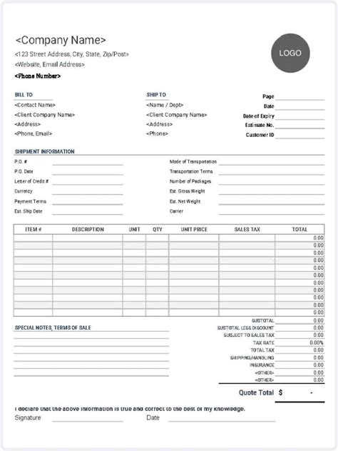 Free Invoice Form Download 的图像结果