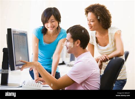Image result for Three People at a Computer