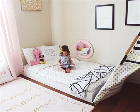 Johanna's Updated Montessori Floor Bed/Toddler Room - Oh Happy Play ...