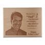 Wooden plaques for father | Delhi,Gurgaon | Frames for Dad | Engraved