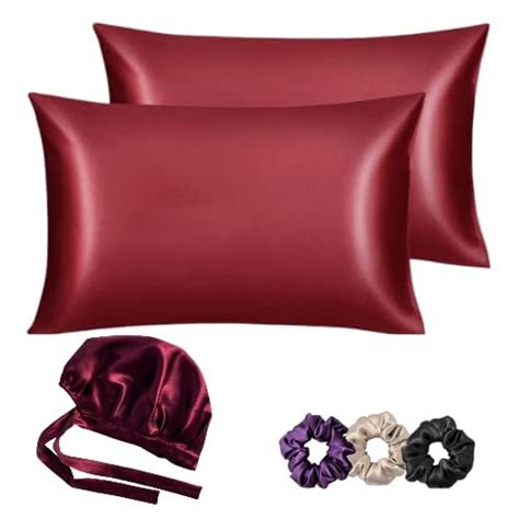 Buy libea Satin Bonnet for Curly Hair with Silk Satin Pillow Covers and ...