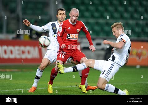 WARSAW, POLAND - DECEMBER 13, 2015: T-Mobile Extra League Polish ...