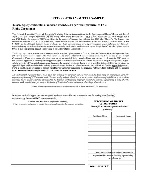 Letter of Transmittal - 40+ Great Examples & Templates ᐅ TemplateLab