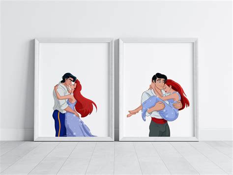 Set of 2 the Little Mermaid Ariel & Eric Wall Prints / Eric - Etsy