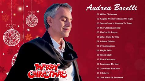 Bocelli Xmas Songs - Andrea Bocelli Christmas Greatest Hits || Best ...