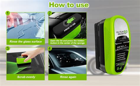 KRIDARSH Automotive Oil Film Cleaning Brush, 2025 Upgrade Clearvision ...