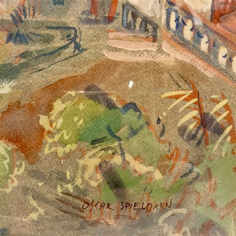 Proantic: Oscar Spielmann, Orientalist Painter, Gardens Of The Palais