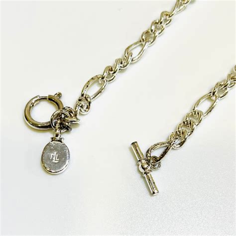 vintage Ralph lorenヴィンテージラルフローレン oval links chain necklace メタルネックレス ...