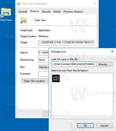 Task View Shortcut 的图像结果