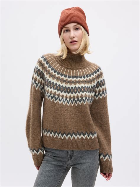 Fair Isle Mockneck Sweater | Gap
