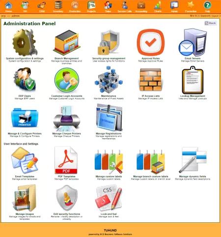 System Administration and Management with TUHUND ERP