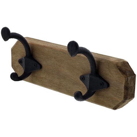 DREWNIANY WIESZAK ŚCIENNY NA UBRANIA DO PRZEDPOKOJU 4 HAKI 22 x 6,5 x 2 ...