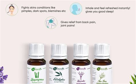 Buy Naturalis 15ml Essential Oil Gift Pack Of 4 Multipurpose (Lavender ...