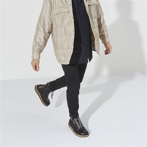 Buy Black Black/Black Birmingham Lace Mid Oiled Leather Online in India ...