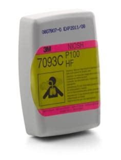 3M™ Hydrogen Fluoride Cartridge/Filter 7093C/37173(AAD), P100, with ...