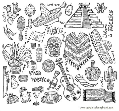Printable Mexican Coloring Pages
