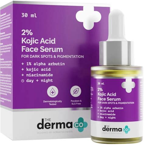 The Derma Co 2% Kojic Acid Face Serum with 1% Alpha Arbutin ...
