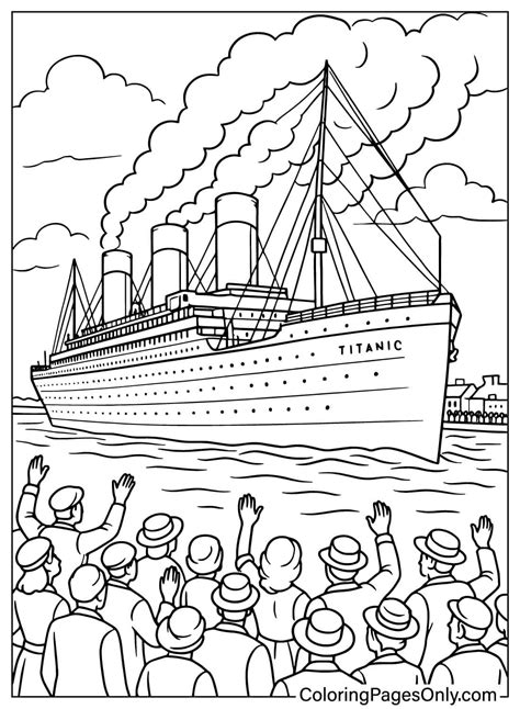 Titanic Coloring Sheet
