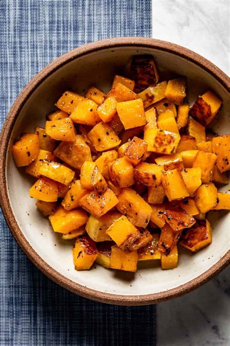 How To Roast Butternut Squash Cubes - with Seasoning Ideas & Recipes