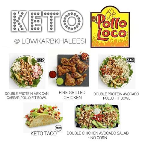 El Pollo Loco Keto Menu
