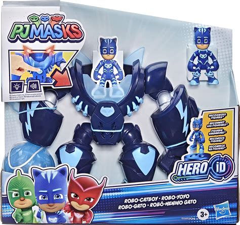Buy PJ Masks Robo-Catboy Preschool Toy with Lights and Sounds for Kids ...