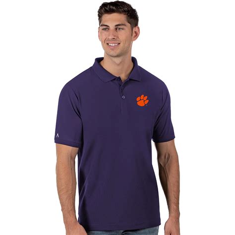 Antigua Men's Clemson University Legacy Pique Polo Shirt | Academy