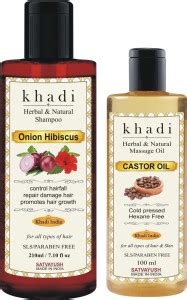 Satvayush Khadi Onion Hibiscus Anti Dandruff Shampoo & Cold Pressed ...