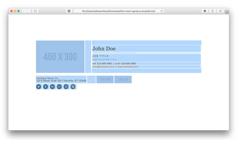 HTML Email Signature 的图像结果