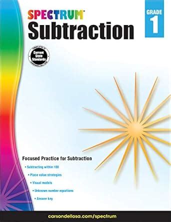 Subtraction, Grade 1 (Spectrum) : Spectrum, Carson-Dellosa Publishing ...