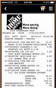 Image result for Home Depot Rental Receipt
