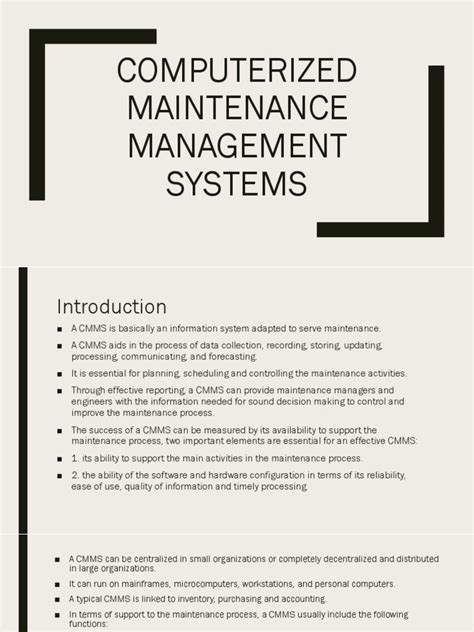 What Is a Computerized Maintenance Management System 的图像结果