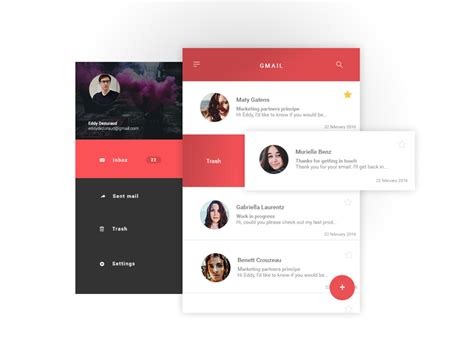 Image result for Gmail App Layout Android