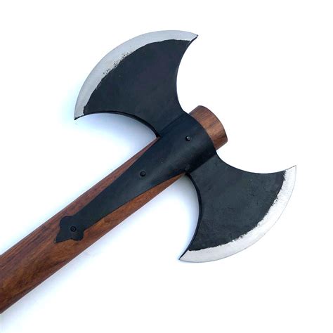 Double Bladed Battle Axe Forged | Shop Viking Shield