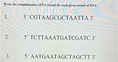 Image result for Complementary DNA Strand