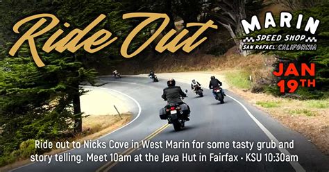Shop Ride to Nicks Cove, 760 Center Blvd, Fairfax, CA 94930, 19 January ...