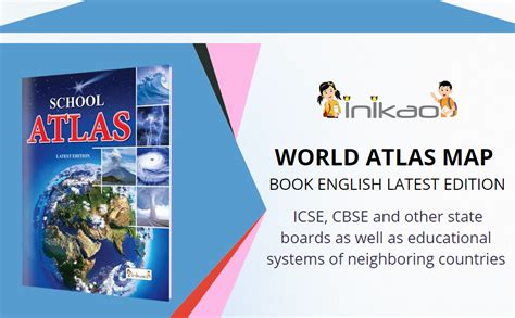School Student World Atlas Map Book English Latest Edition from InIkao ...