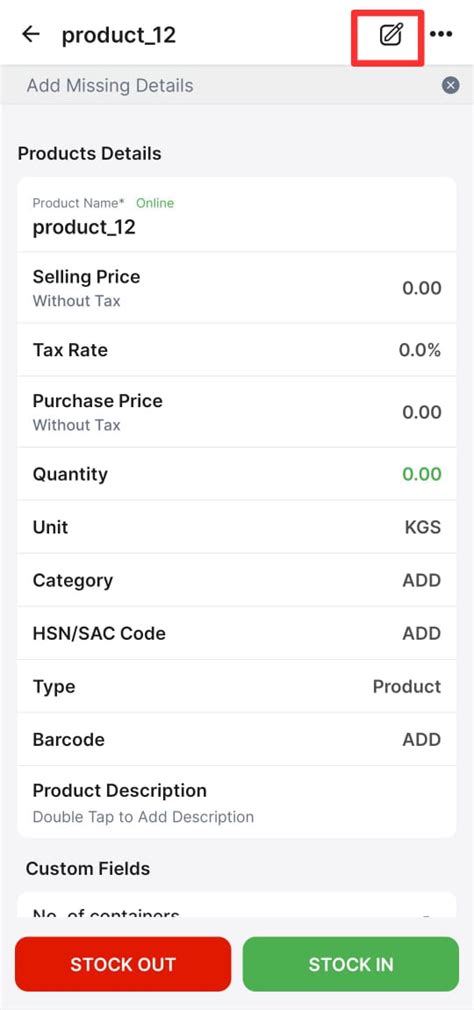 How to edit HSN/SAC code of product on Android? - Android - Swipe