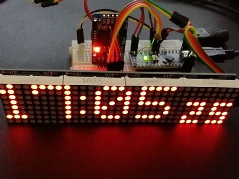 Digital Clock with Arduino MAX7219 的图像结果